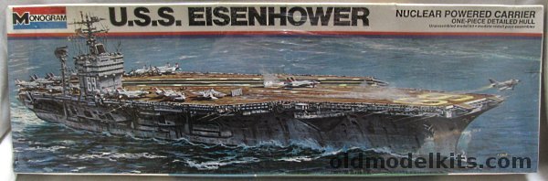 Monogram 1/825 CVN-69 U.S.S. Eisenhower, 3005 plastic model kit